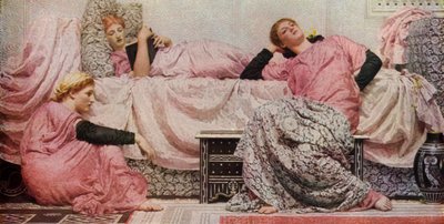 Reading Aloud, 1884 by Albert Joseph Moore