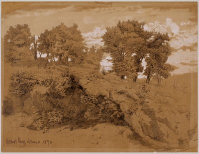 Landscape Study from Italy by Albert Lang
