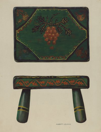 Footstool by Albert Levone