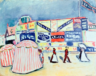 Billboards at Trouville by Albert Marquet