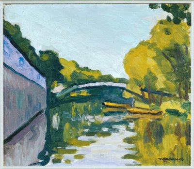 Canal in the Vicinity of Paris by Albert Marquet
