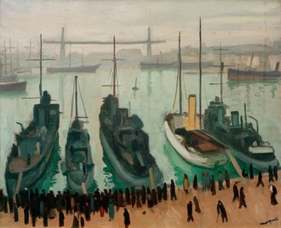 The Old Port in Marseille by Albert Marquet