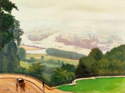 The Port of Rouen by Albert Marquet