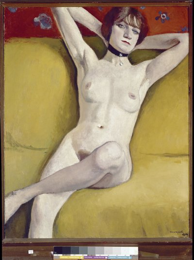 Nude on the couch by Albert Marquet