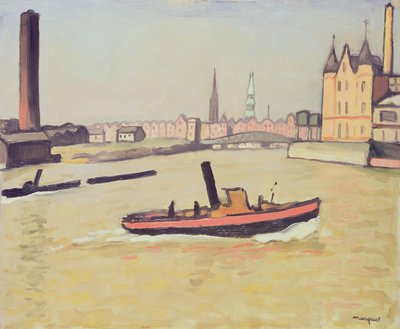 The Port of Hamburg by Albert Marquet