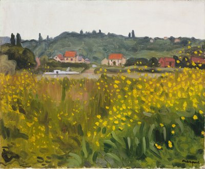 Yellow Flowers at Villenes by Albert Marquet