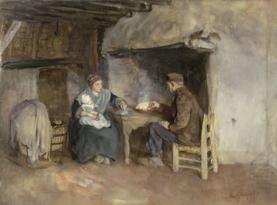 Midday Meal in a Peasant Family by Albert  Neuhuys