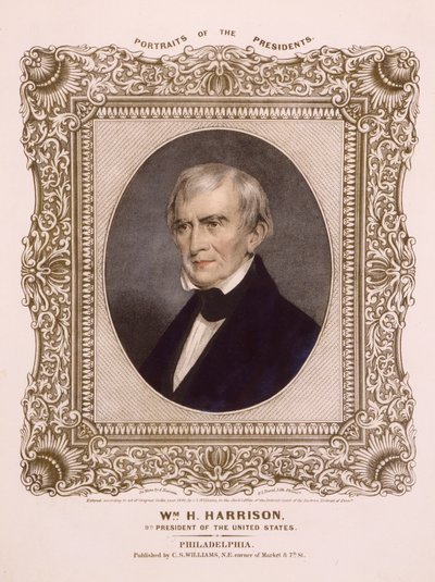 US president William Henry Harrison by Albert Newsam