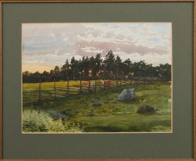 Summer evening, 1893 by Albert Nikolaevich Benois