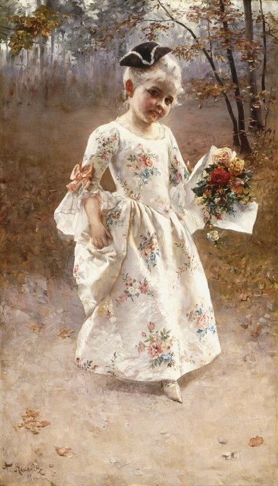 The Little Flower Girl by Albert Raudnitz