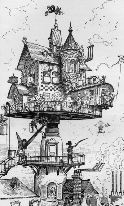 Habitat of the future by Albert Robida