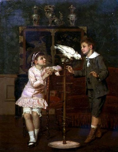 Teasing the Parakeet by Albert Rosenboom