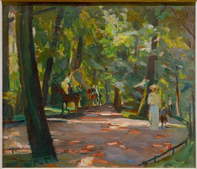 Ride in the English Garden by Albert Weisgerber