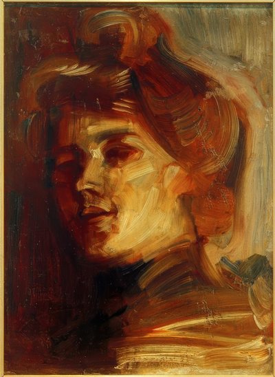 Lady with Hat by Albert Weisgerber