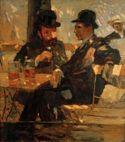In the Beer Garden by Albert Weisgerber