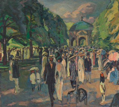 In the Munich Court Garden by Albert Weisgerber