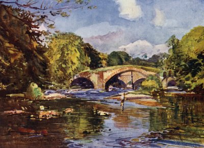 The Lower Hodder Bridges by Albert Woods