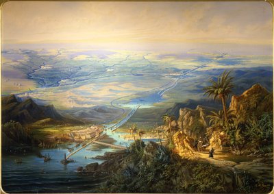 The Suez Canal by Albert Rieger