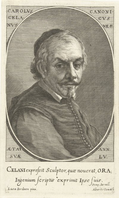 Portrait of Carolus Celanus by Albertus Clouwet