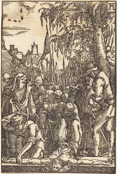Christ Nailed to the Cross by Albrecht Altdorfer