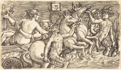 Lovers led by Seagods on Triumph by Albrecht Altdorfer