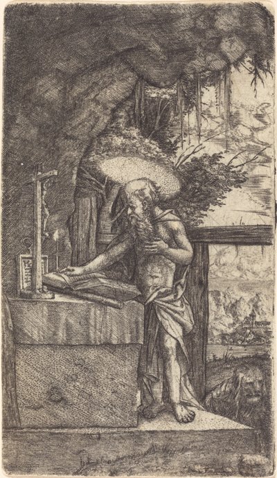 Saint Jerome Reading by Albrecht Altdorfer