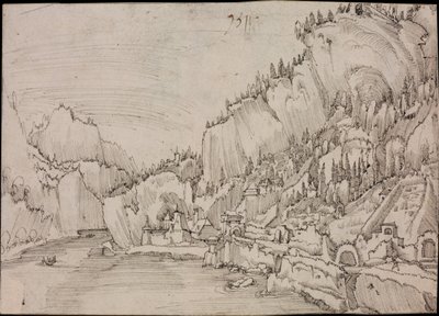 Sarmingstein on the Danube, 1511 by Albrecht Altdorfer