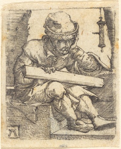 The Pensive Carpenter by Albrecht Altdorfer