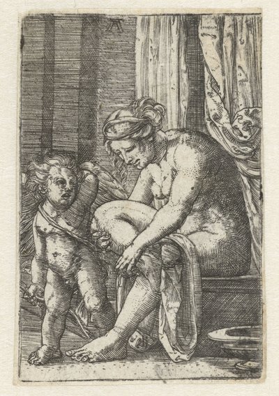 Venus After the Bath by Albrecht Altdorfer
