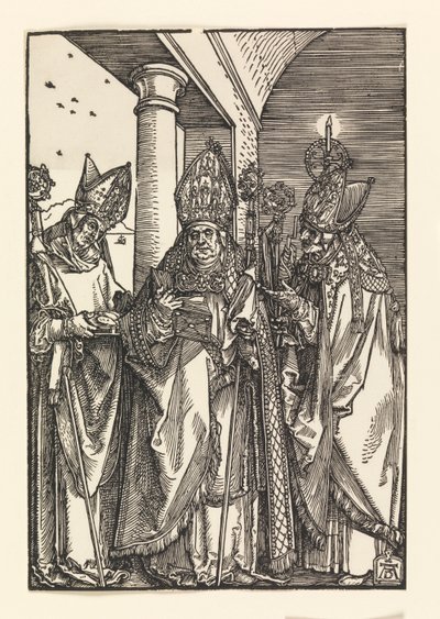 Bishops Nicholas, Ulric, Erasmus by Albrecht Dürer