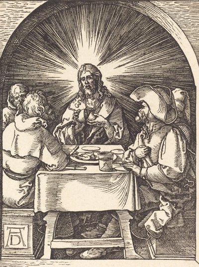 Christ in Emmaus by Albrecht Dürer