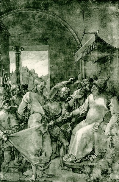 Christ in Front of Caiaphas by Albrecht Dürer
