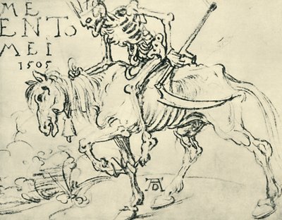 Death riding, 1505, 1943 by Albrecht Dürer