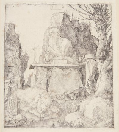 St. Jerome by a Pollarded Willow by Albrecht Dürer
