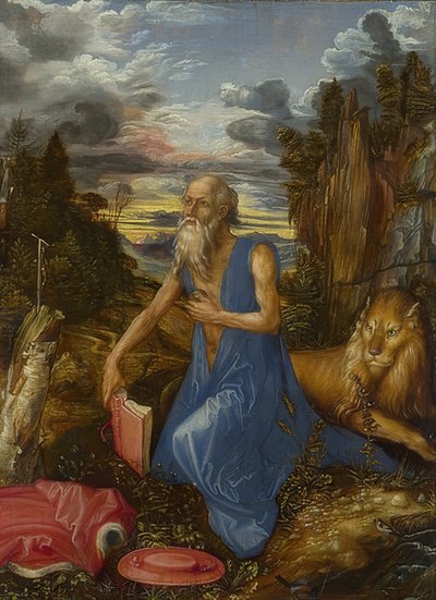 Saint Jerome. Around 1496 by Albrecht Dürer