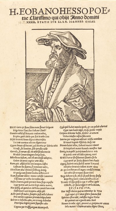 Eobanus Hess, 1526 by Albrecht Dürer