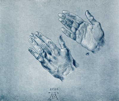 Hands of the Praying Emperor Maximilian by Albrecht Dürer