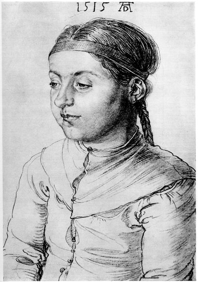 Head of a Girl by Albrecht Dürer