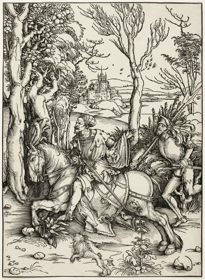 Knight and Landsknecht by Albrecht Dürer