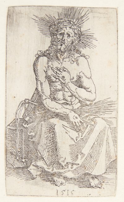 Man of Sorrows, Sitting by Albrecht Dürer