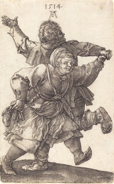 Peasant Couple Dancing by Albrecht Dürer
