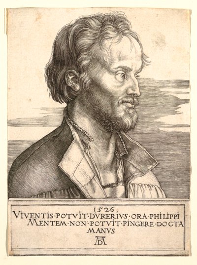 Portrait of Philip Melancthon by Albrecht Dürer