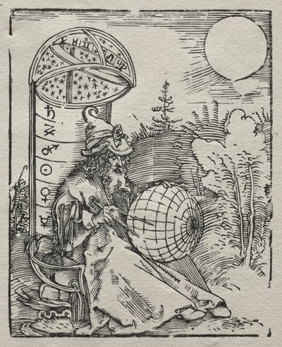 Ptolemy with the Celestial Globe by Albrecht Dürer