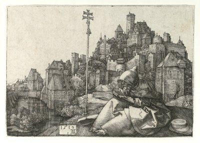 Saint Anthony reading by Albrecht Dürer
