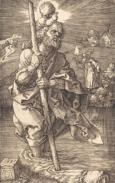 Saint Christopher Facing Right by Albrecht Dürer