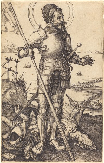 Saint George Standing by Albrecht Dürer