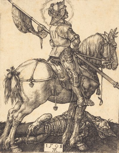 Saint George on Horseback by Albrecht Dürer