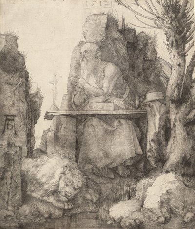 Saint Jerome by the Pollard Willow by Albrecht Dürer