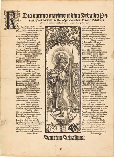 Saint Sebaldus Standing on a Column by Albrecht Dürer