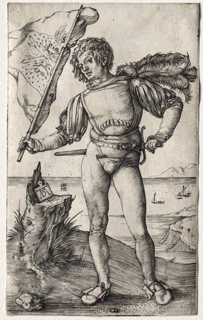 The Burgundian Standard Bearer by Albrecht Dürer